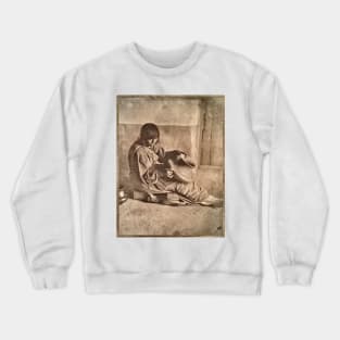 Native Potter Woman, Santa Clara, New Mexico 1905 Edward S Curtis Crewneck Sweatshirt